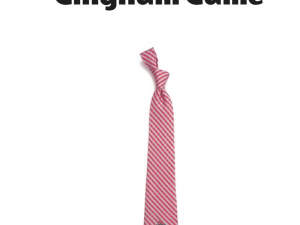 Ohio State Buckeyes Gingham Tie