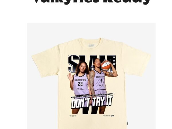 SLAM Gabby Williams & Veronica Burton Golden State Valkyries Cover T-Shirt