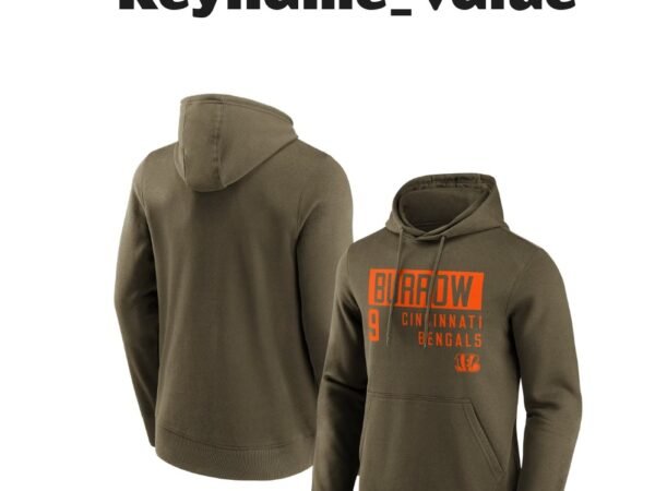 Cincinnati Bengals Fashion Name & Number Hoodie - Joe Burrow - Herren