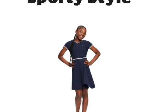 Tommy Hilfiger Girls Quarter Zip Dress