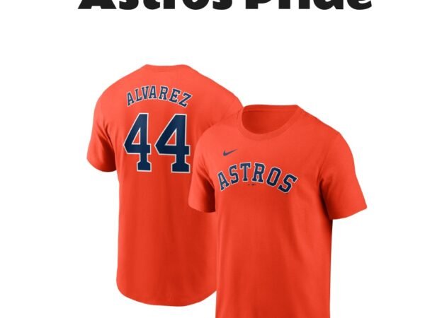Men's Nike Yordan Alvarez Houston Astros Fuse Name & Number T-Shirt