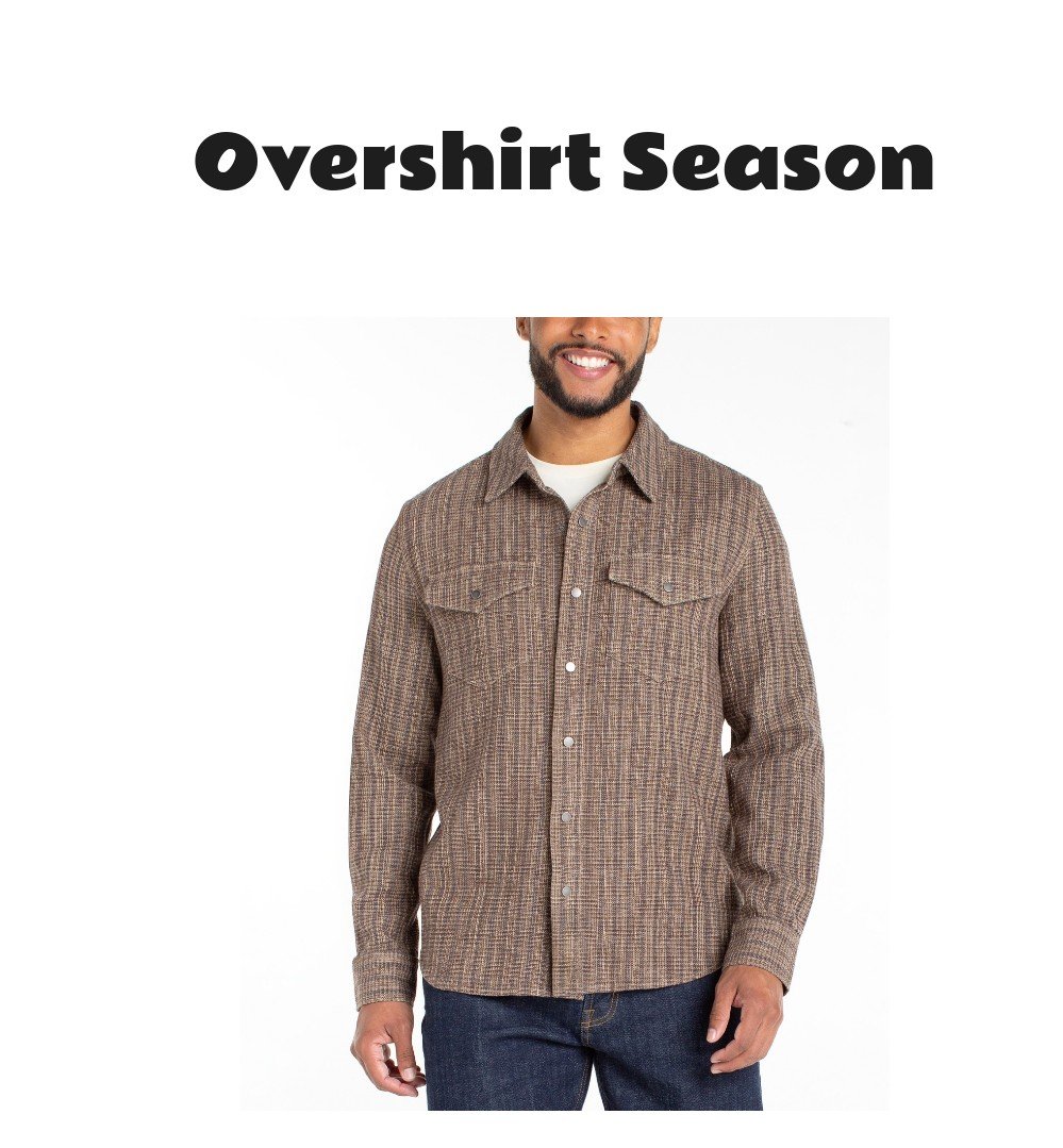 Liverpool Los Angeles Men's Button-Front Overshirt