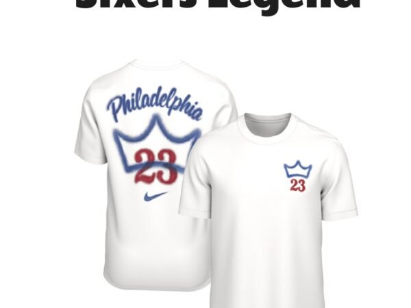Men's Nike LeBron James Philadelphia 76ers T-Shirt White