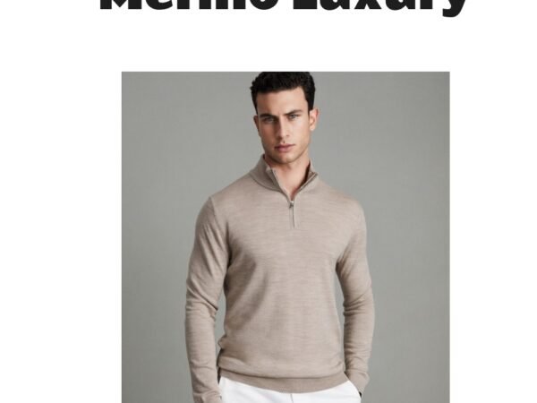 Reiss Blackhall Merino Wool Half-Zip Funnel Neck Sweater