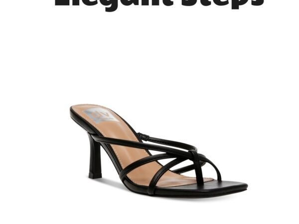 DV Dolce Vita Women's Zini Strappy Kitten Heel Dress Sandals