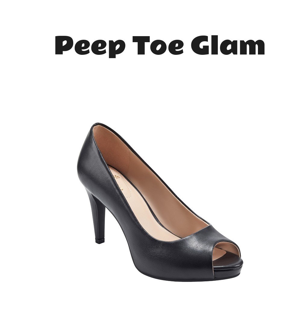 Bandolino Women's Rainaa Platform Stiletto Peep Toe Pumps