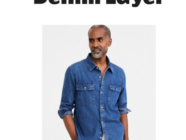Club Room Men's Denim Overshirt