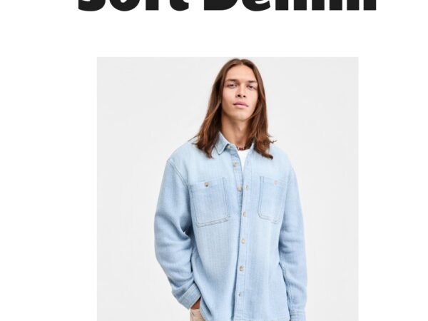 Sun + Stone Men's Soft Denim Overshirt