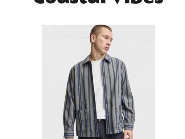 Mode of One Men's Relaxed-Fit Striped Overshirt