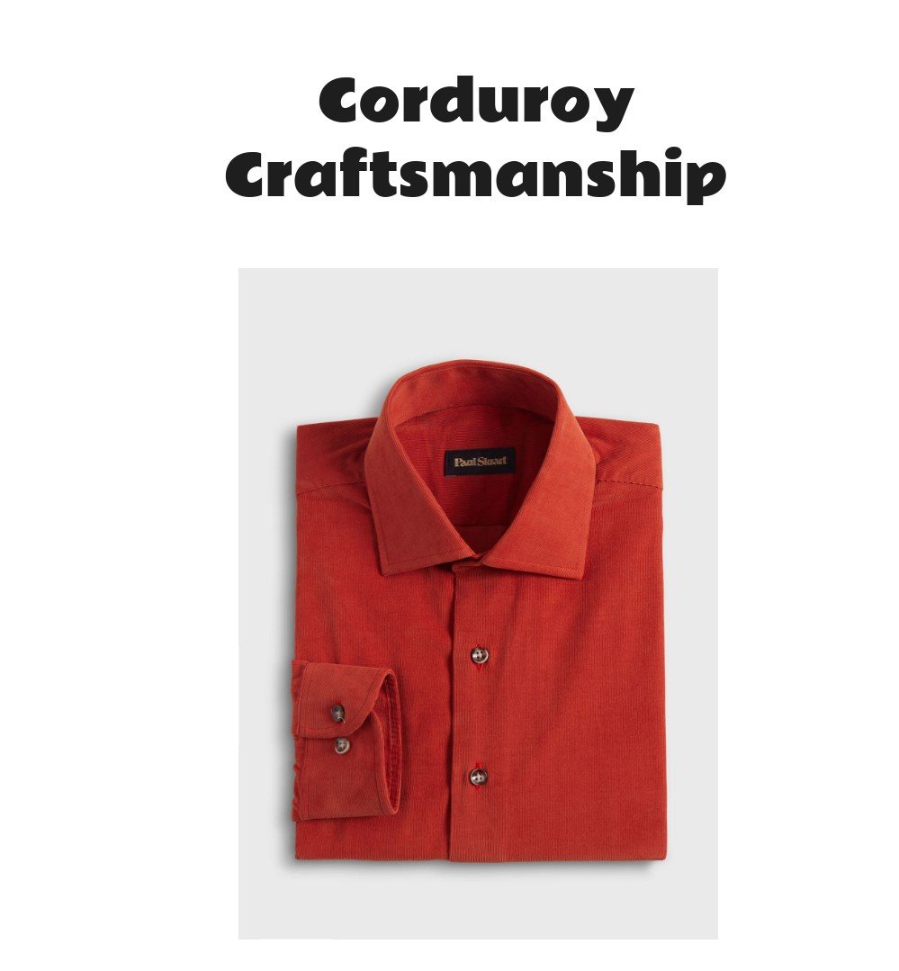 Micro Corduroy Sport Shirt
