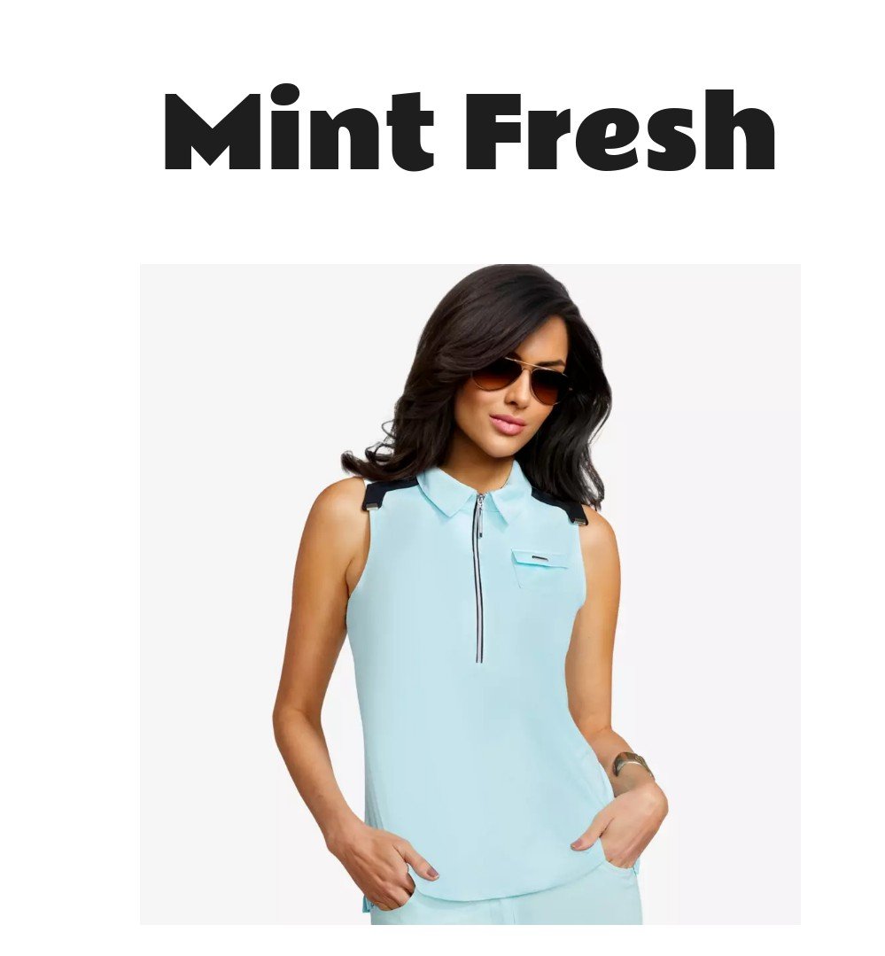Jamie Sadock Sleeveless Quarter Zip Top