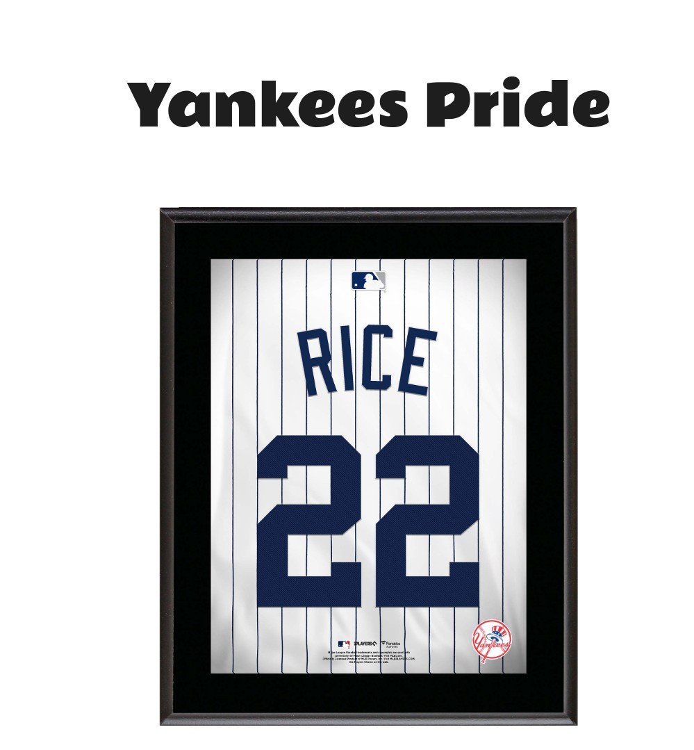 Ben Rice New York Yankees Jersey Number Sublimated Player Plaque