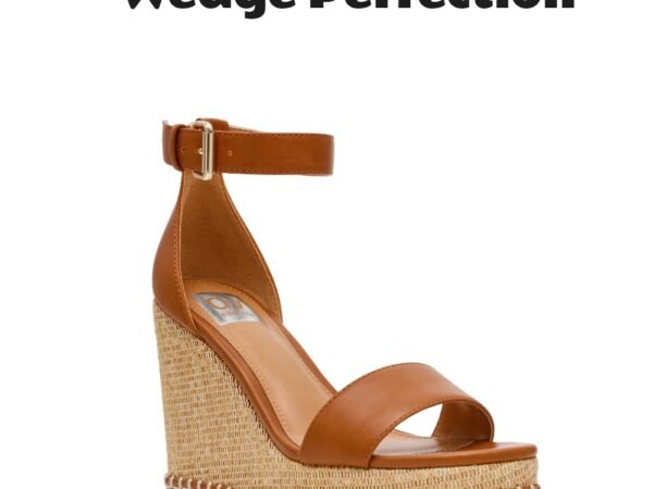 DV Dolce Vita Women's Tammara Ankle-Strap Platform Wedge Sandals