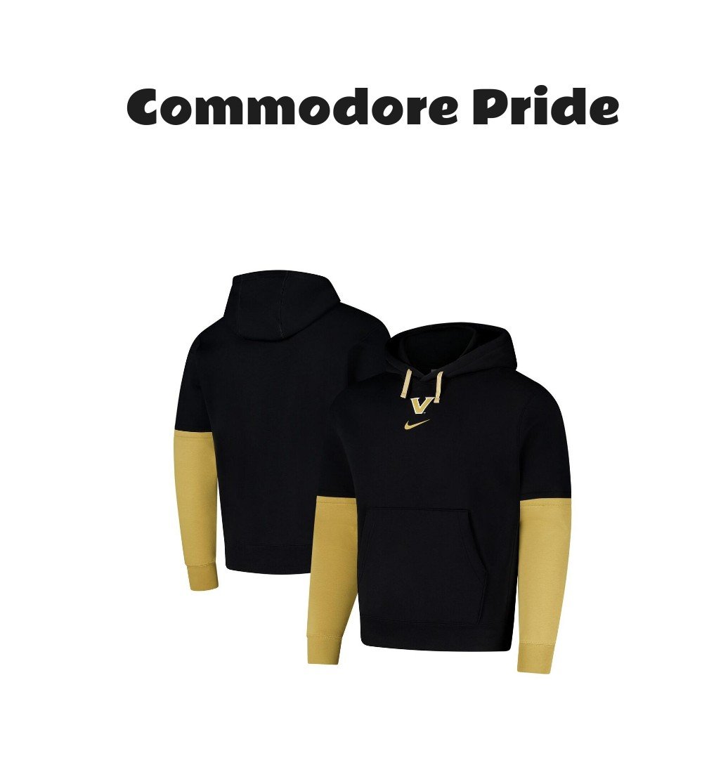 Nike Vanderbilt Commodores Sideline Club Fleece Pullover Hoodie
