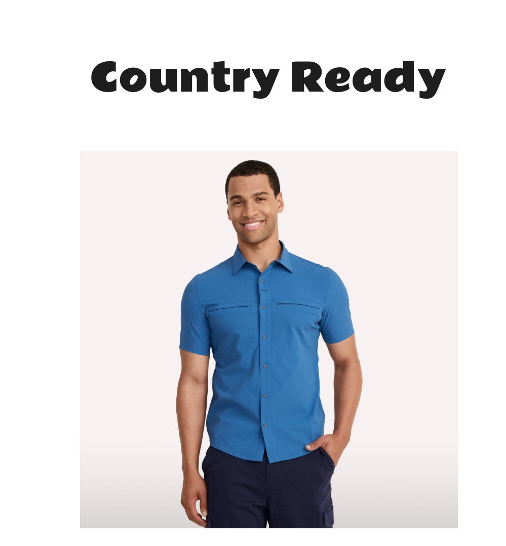 Jockey Outdoors by Luke Bryan Short Sleeve Snap Woven Shirt