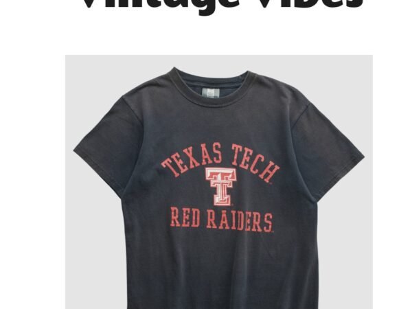 Texas Tech Red Raiders J America Sportswear 2000s T-shirt Black