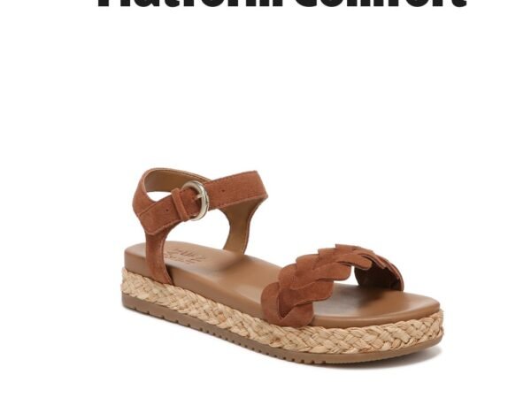 Naturalizer Neila Open Round Toe Flatform Sandals