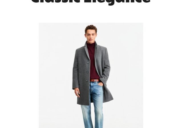 Nautica Men's Barge Classic Fit Wool Cashmere Blend Overcoat