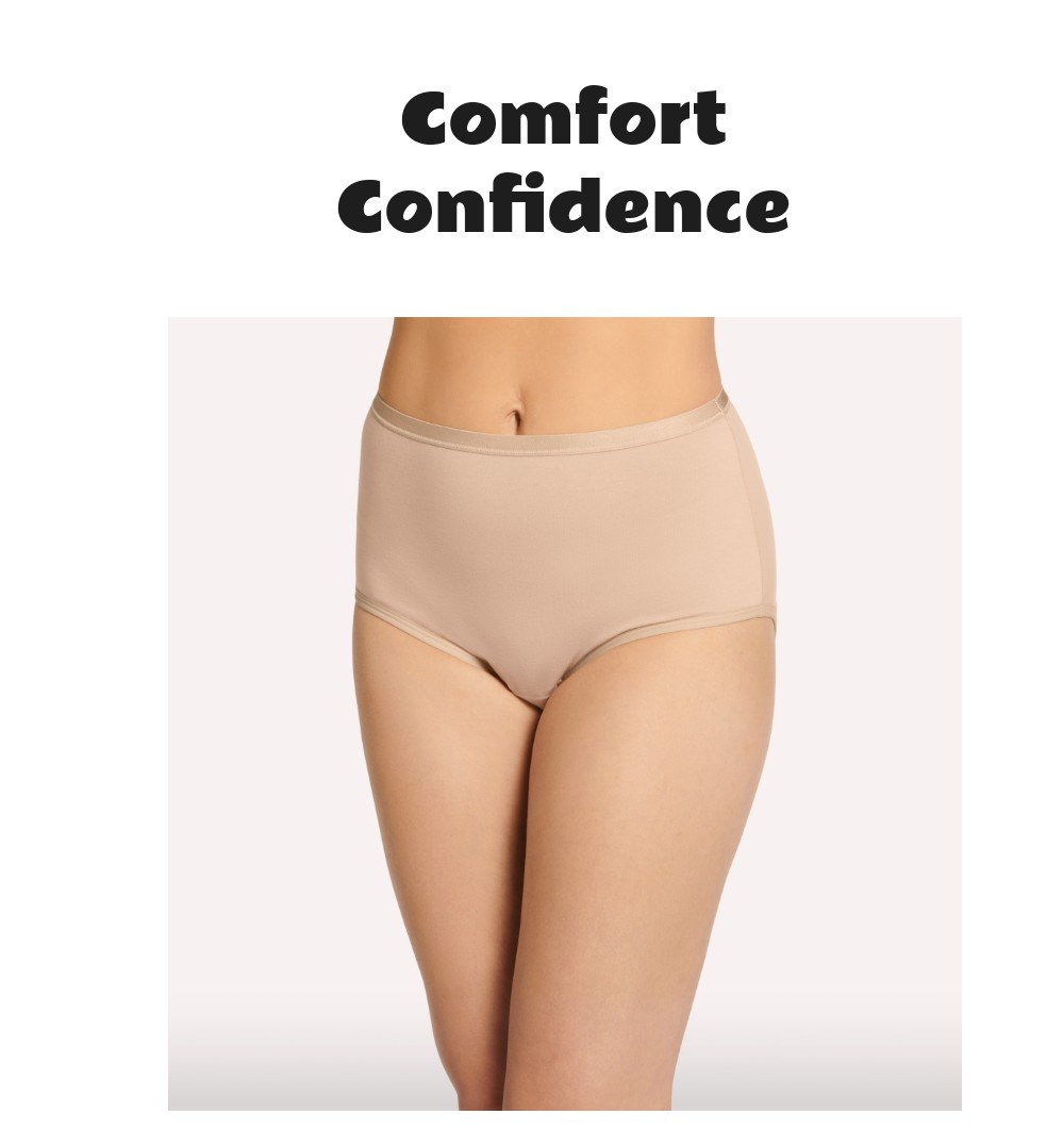 Jockey Worry Free Cotton Stretch Moderate Absorbency Brief
