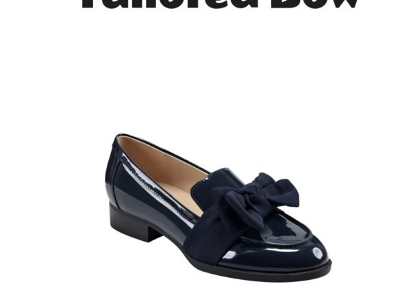 Bandolino Women's Lindio Bow Slip On Tailored Loafers