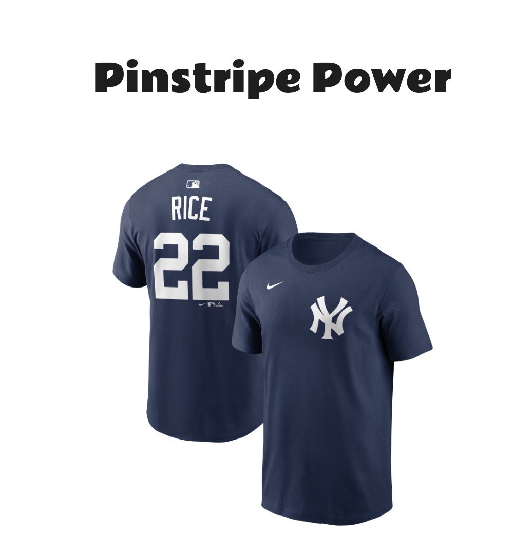 Ben Rice New York Yankees Nike Name & Number T-Shirt Navy