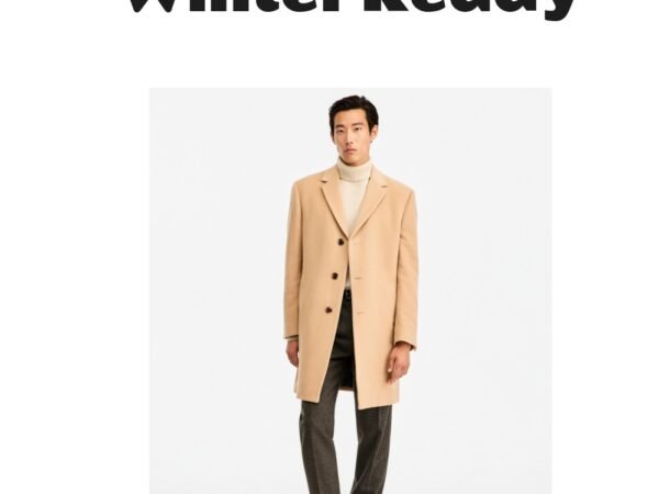Nautica Men's Barge Classic Fit Wool Cashmere Blend Overcoat