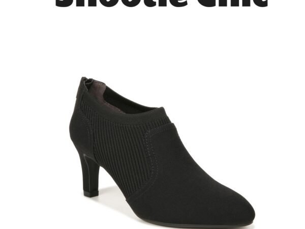 LifeStride Gia Shooties Black Microsuede