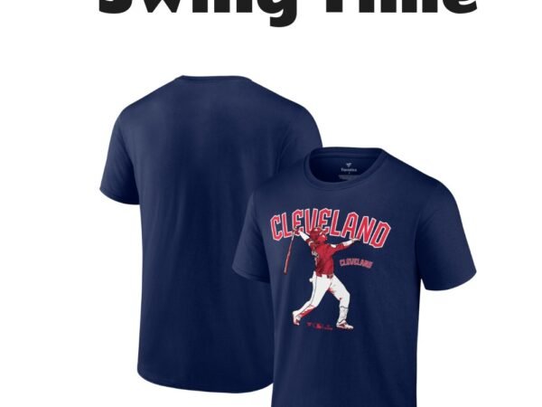 Jose Ramirez Cleveland Guardians Player Swing T-Shirt