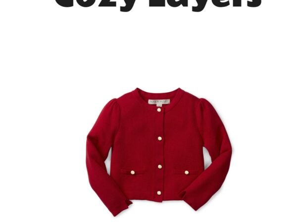 Hope & Henry Baby Girls Milano Stitch Cardigan