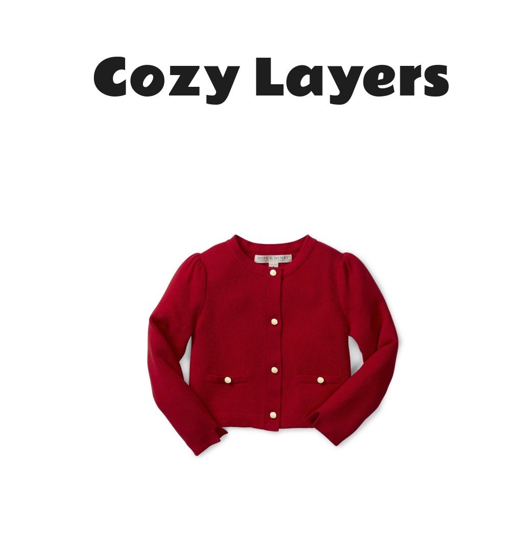 Hope & Henry Baby Girls Milano Stitch Cardigan