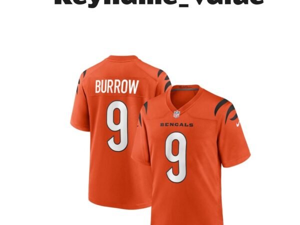 Men's Joe Burrow Orange Cincinnati Bengals Alternate Game Jersey - Orange
