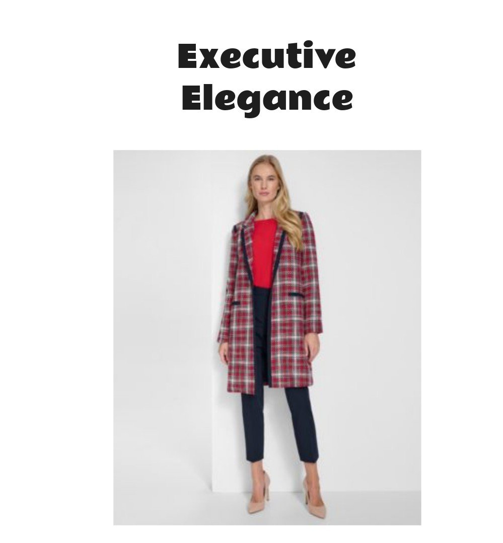 Tommy Hilfiger Women's Three-Piece Tweed Topper Jacket Set