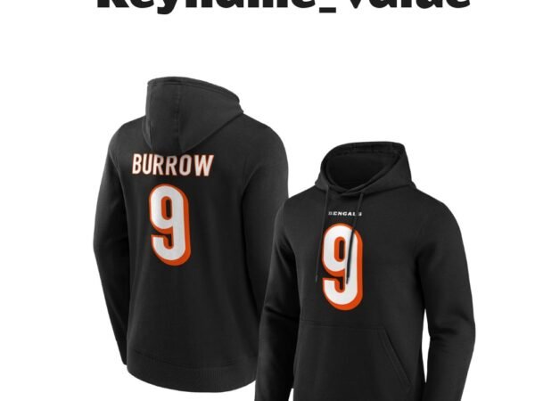 Cincinnati Bengals Home Name & Nummer Hoodie - Joe Burrow - Herren