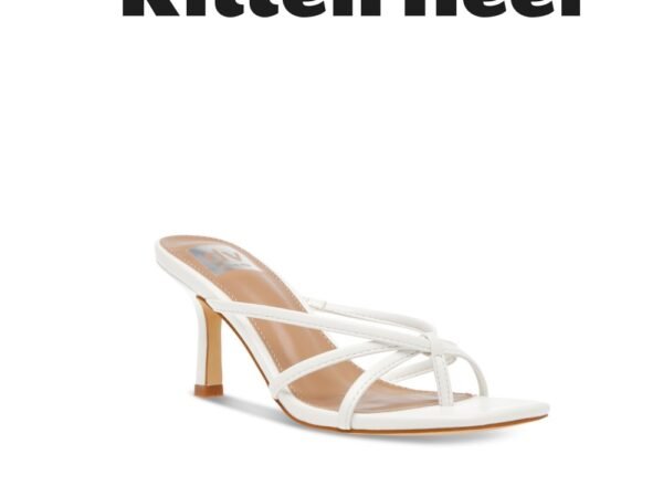 DV Dolce Vita Women's Zini Strappy Kitten Heel Dress Sandals
