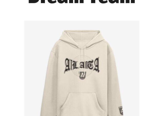 Men's Fanatics Cream Atlanta Dream Legacy Fleece Pullover Hoodie