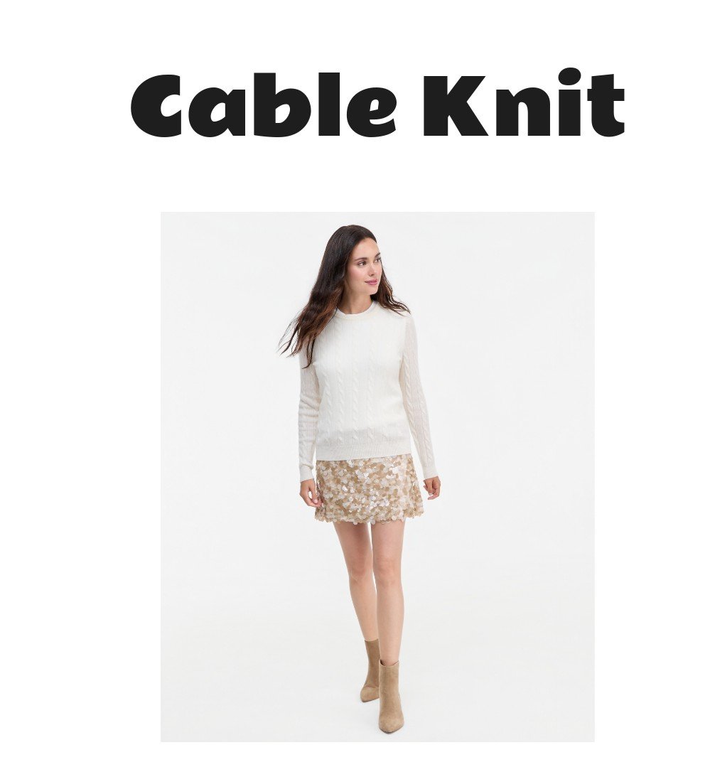 Charter Club Petite Cable-Knit Crewneck Cashmere Sweater