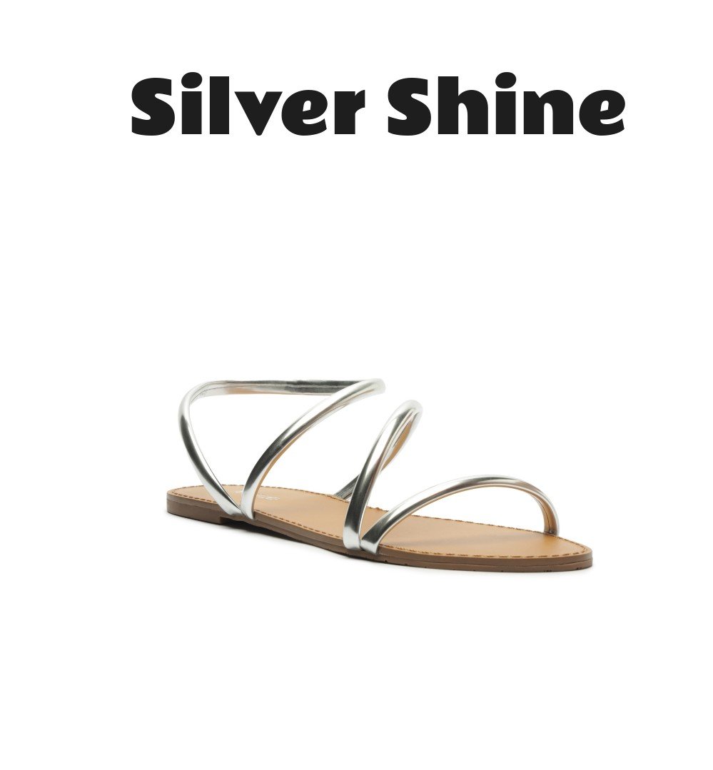 Arezzo Women's Mikayla Round Toe Flat Sandals