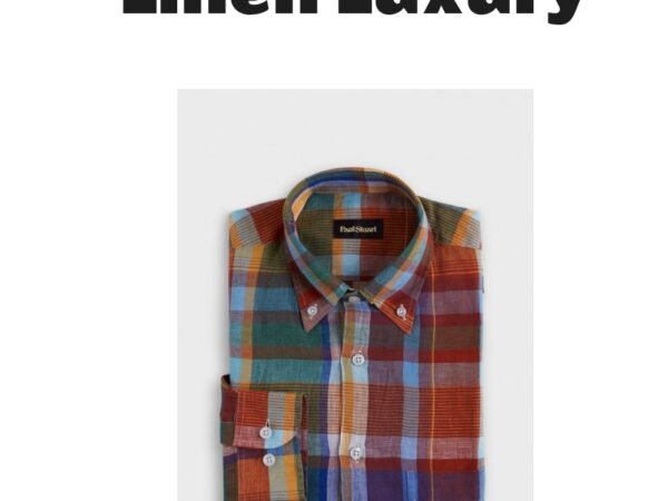 Linen Plaid Sport Shirt