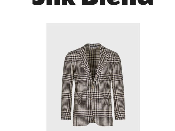 Linen & Silk Plaid Jacket