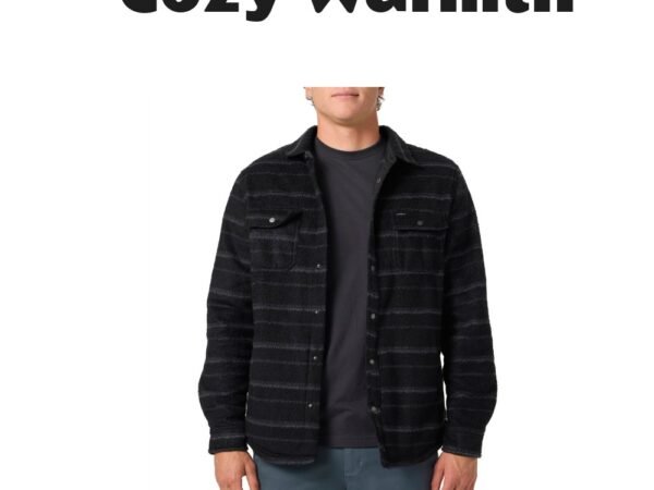 O'Neill Men's Glacier High Pile Button-Up Overshirt
