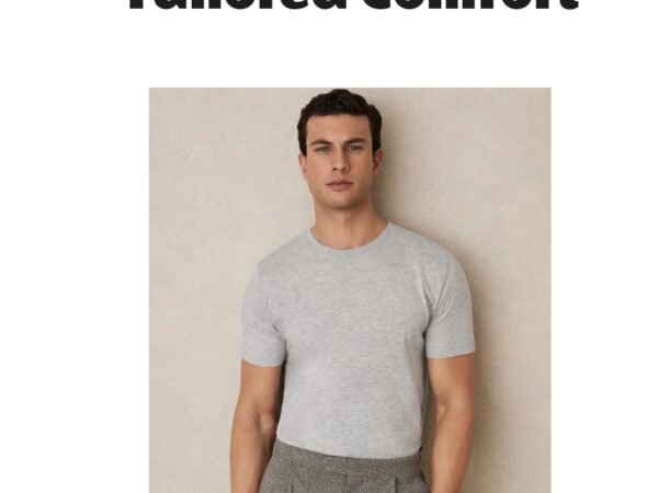 Reiss Men's Bless Cotton-Blend Tailored-Fit T-Shirt