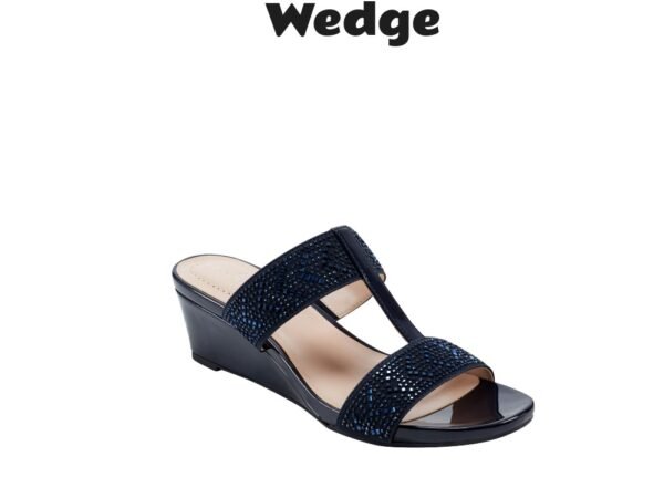 Bandolino Iluvit Embellished T-Strap Wedge Sandals